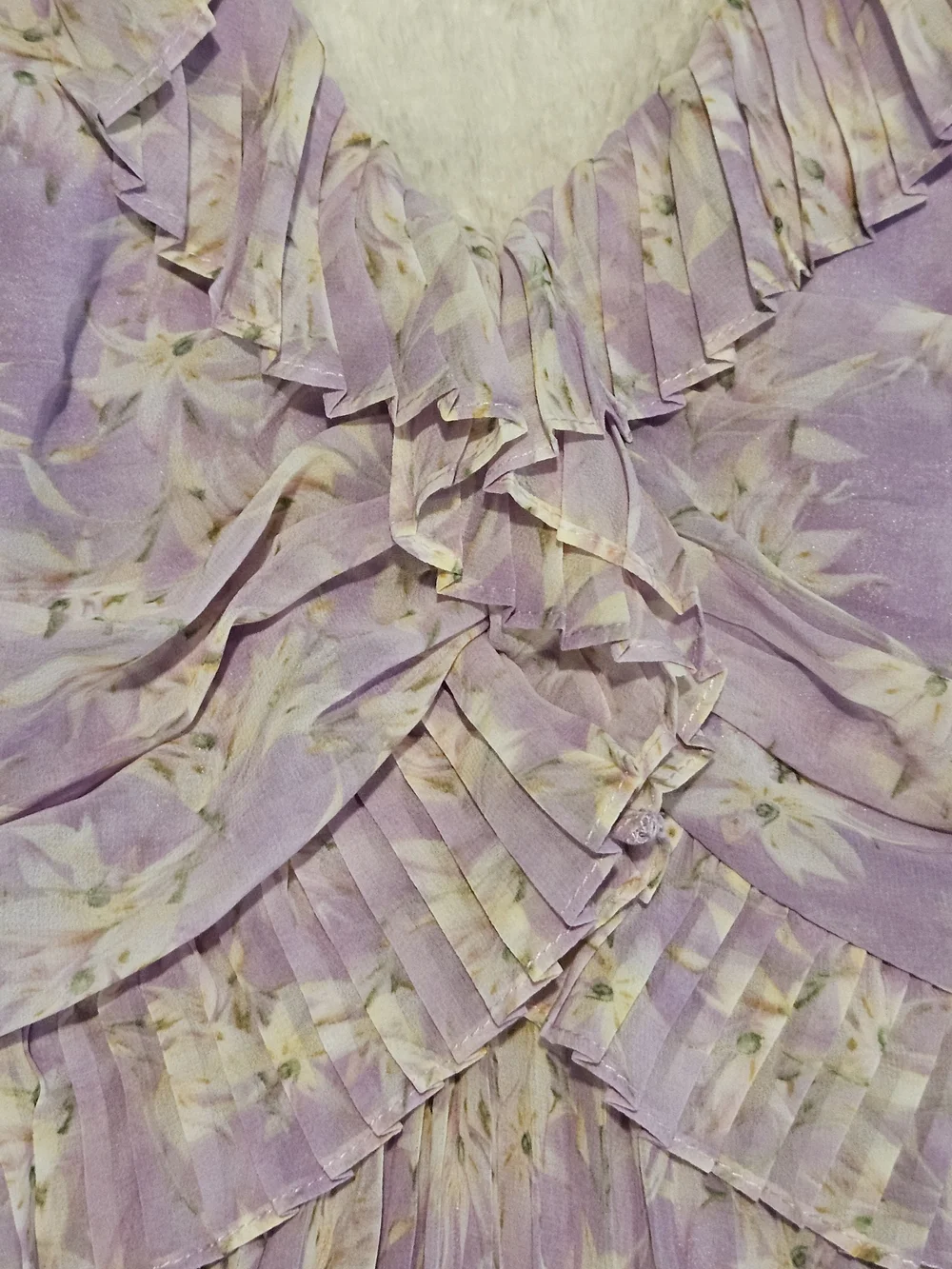 NWT Astr Pleated Midi Dress Size S Lavender Purple Floral Preppy Feminine - Picture 6 of 11